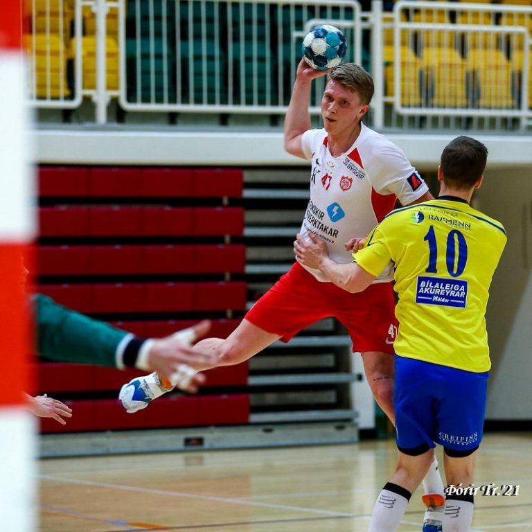 Þór - KA 19:21, Íslandsmótið í handbolta, Olísdeildin, 21. febrúar 2021 í íþróttahöllinni á Akureyri. Ljósmynd: Þórir Tryggvason.