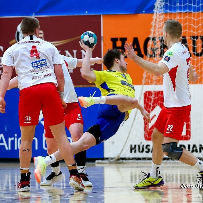 Þór - KA 19:21, Íslandsmótið í handbolta, Olísdeildin, 21. febrúar 2021 í íþróttahöllinni á Akureyri. Ljósmynd: Þórir Tryggvason.