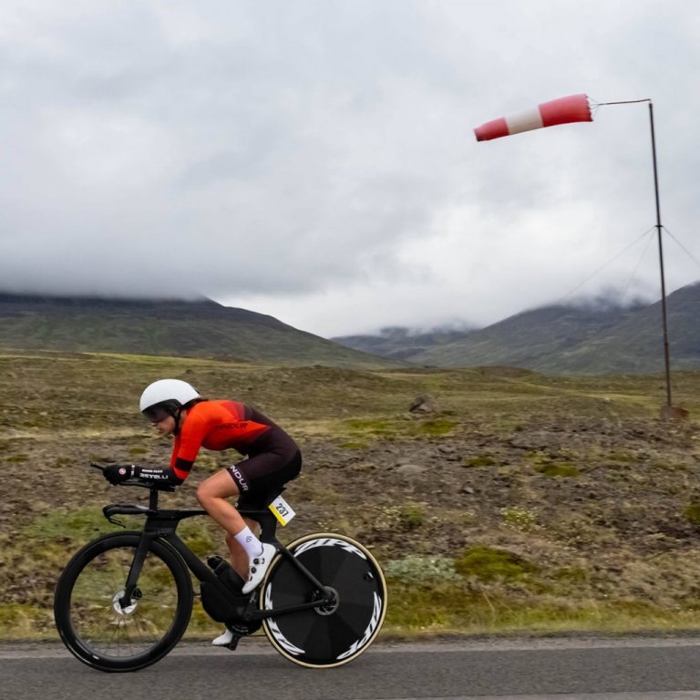 Íslandsmeistaramótið í tímatöku á hjólreiðum. Ljósmynd: Ármann Hinrik