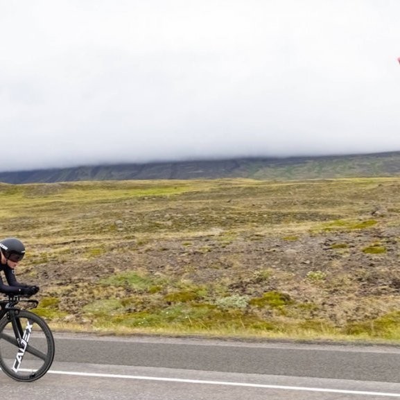 Íslandsmeistaramótið í tímatöku á hjólreiðum. Ljósmynd: Ármann Hinrik