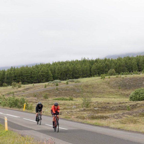Íslandsmeistaramótið í tímatöku á hjólreiðum. Ljósmynd: Ármann Hinrik