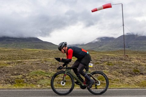 Íslandsmeistaramótið í tímatöku á hjólreiðum. Ljósmynd: Ármann Hinrik