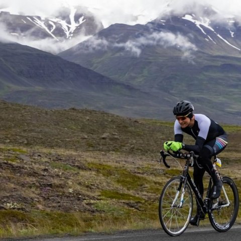 Íslandsmeistaramótið í tímatöku á hjólreiðum. Ljósmynd: Ármann Hinrik