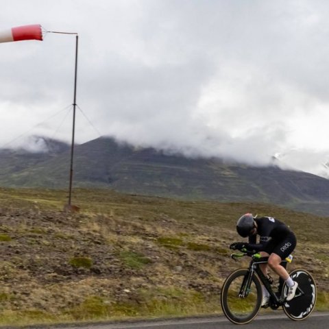 Íslandsmeistaramótið í tímatöku á hjólreiðum. Ljósmynd: Ármann Hinrik