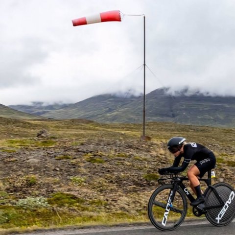 Íslandsmeistaramótið í tímatöku á hjólreiðum. Ljósmynd: Ármann Hinrik