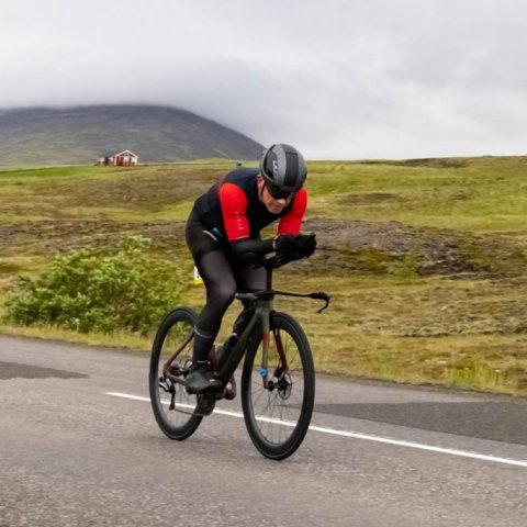 Íslandsmeistaramótið í tímatöku á hjólreiðum. Ljósmynd: Ármann Hinrik