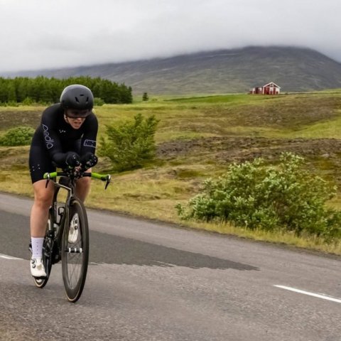 Íslandsmeistaramótið í tímatöku á hjólreiðum. Ljósmynd: Ármann Hinrik