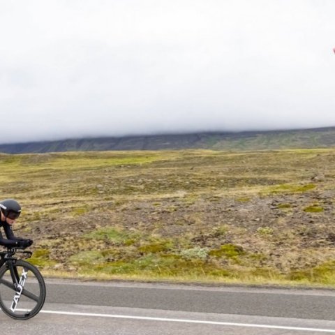 Íslandsmeistaramótið í tímatöku á hjólreiðum. Ljósmynd: Ármann Hinrik