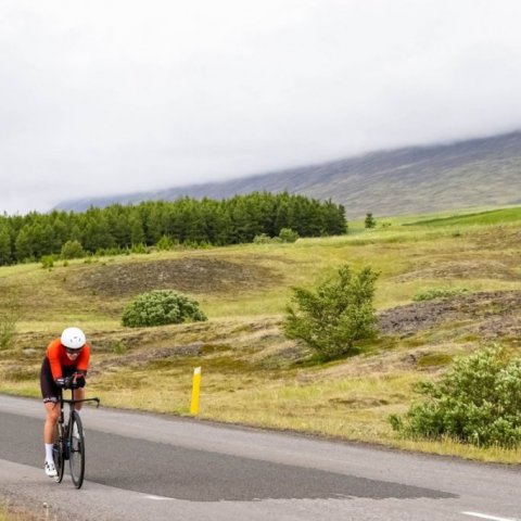 Íslandsmeistaramótið í tímatöku á hjólreiðum. Ljósmynd: Ármann Hinrik