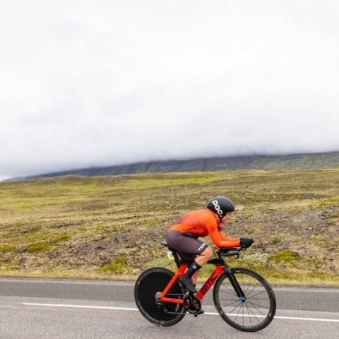 Íslandsmeistaramótið í tímatöku á hjólreiðum. Ljósmynd: Ármann Hinrik