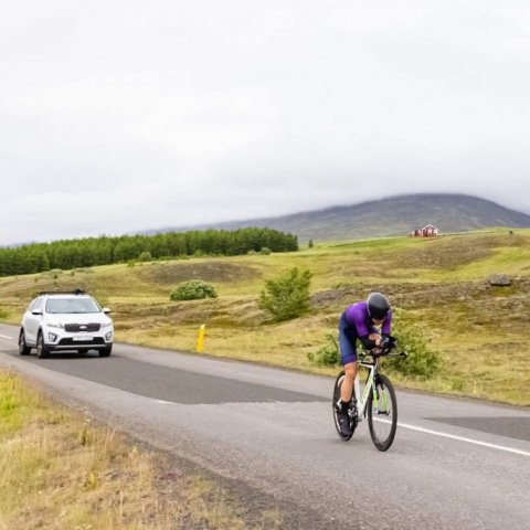 Íslandsmeistaramótið í tímatöku á hjólreiðum. Ljósmynd: Ármann Hinrik