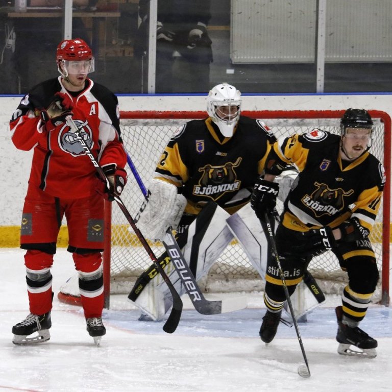 SA Víkingar - Fjölnir 2:4, Íslandsmótið í íshokkí, Hertz-deildin, Skautahöllinni á Akureyri laugardag 27. febrúar 2021. Ljósmynd: Skapti Hallgrímsson