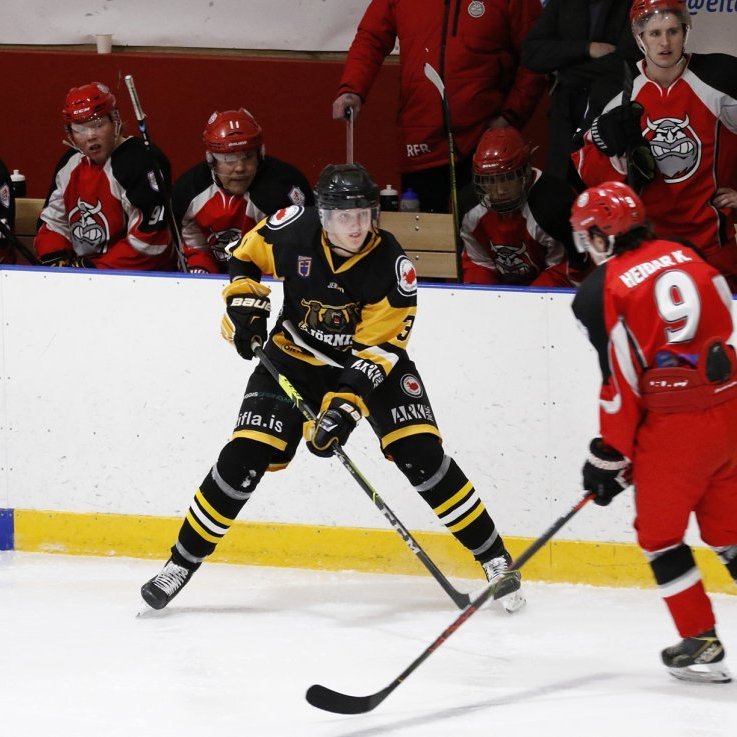 SA Víkingar - Fjölnir 2:4, Íslandsmótið í íshokkí, Hertz-deildin, Skautahöllinni á Akureyri laugardag 27. febrúar 2021. Ljósmynd: Skapti Hallgrímsson