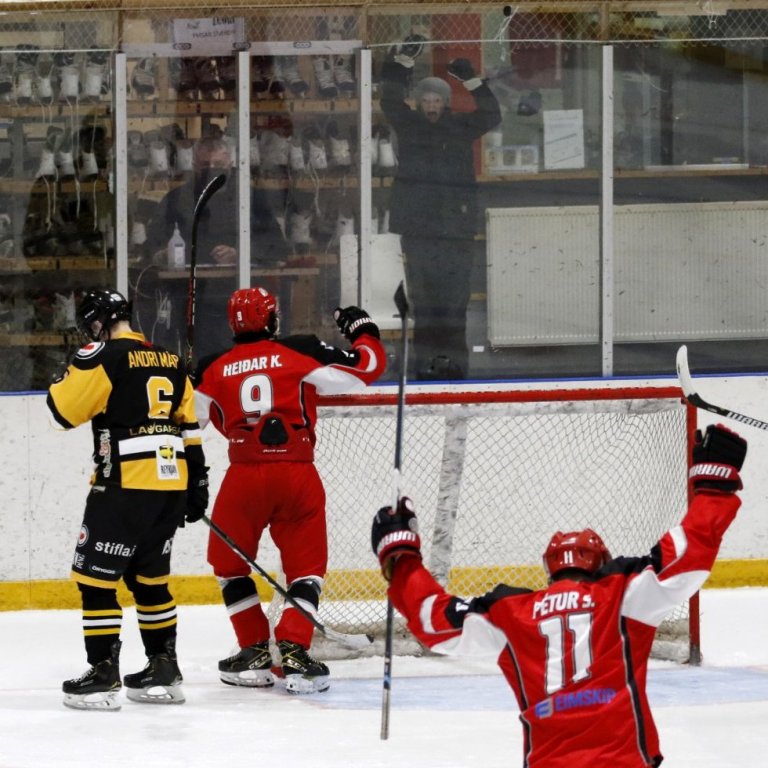SA Víkingar - Fjölnir 2:4, Íslandsmótið í íshokkí, Hertz-deildin, Skautahöllinni á Akureyri laugardag 27. febrúar 2021. Ljósmynd: Skapti Hallgrímsson