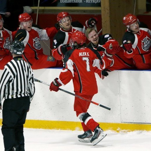 SA Víkingar - Fjölnir 8:2, Íslandsmótið í íshokkí, Hertz-deildin, Skautahöllinni á Akureyri föstudag 26. febrúar 2021. Ljósmynd: Skapti Hallgrímsson