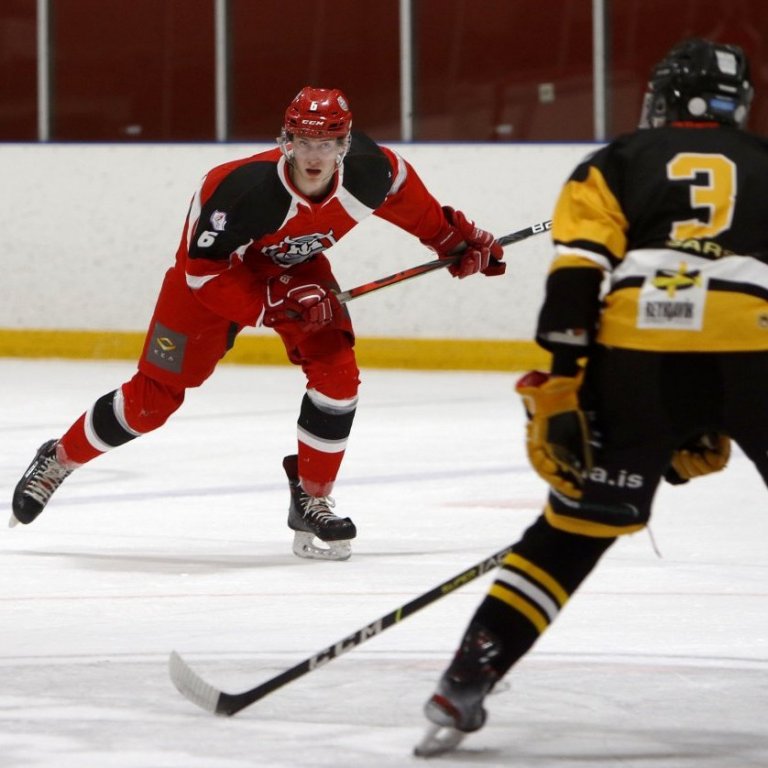 SA Víkingar - Fjölnir 8:2, Íslandsmótið í íshokkí, Hertz-deildin, Skautahöllinni á Akureyri föstudag 26. febrúar 2021. Ljósmynd: Skapti Hallgrímsson