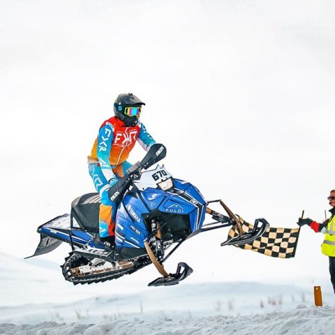 Íslandsmeistaramótið í snjókrossi - fjórða og síðasta keppnin á Akureyri. Mynd: Katla Mjöll Gestsdóttir