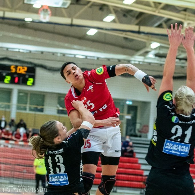 Thea Imani Sturludóttir var í miklum ham og gerði níu mörk.