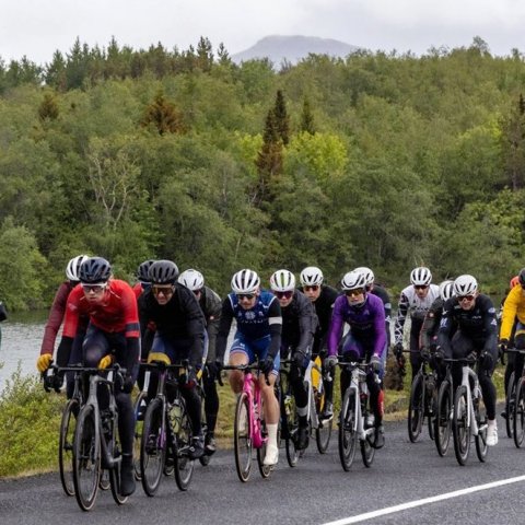 Íslandsmót í götuhjólreiðum við Mývatn - Ljósmynd: Ármann Hinrik