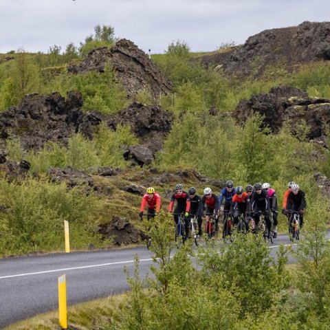 Íslandsmót í götuhjólreiðum við Mývatn - Ljósmynd: Ármann Hinrik