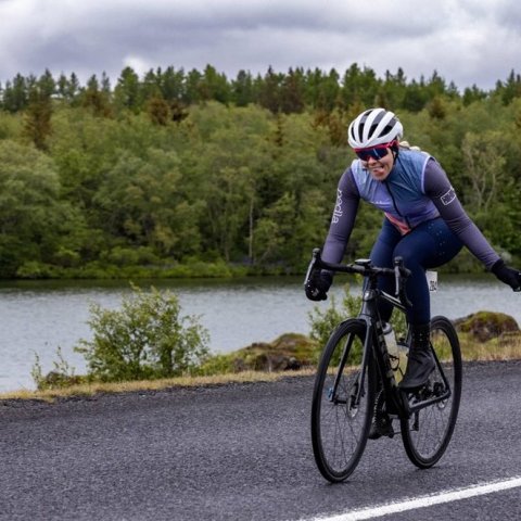 Íslandsmót í götuhjólreiðum við Mývatn - Ljósmynd: Ármann Hinrik