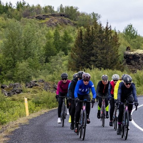 Íslandsmót í götuhjólreiðum við Mývatn - Ljósmynd: Ármann Hinrik