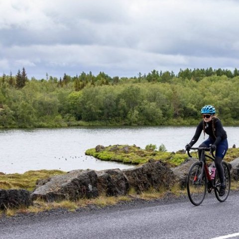 Íslandsmót í götuhjólreiðum við Mývatn - Ljósmynd: Ármann Hinrik