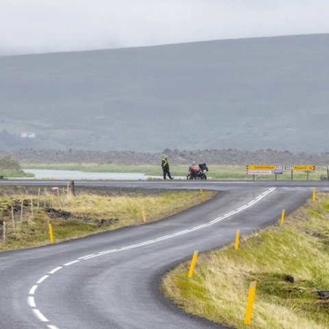 Íslandsmót í götuhjólreiðum við Mývatn - Ljósmynd: Ármann Hinrik