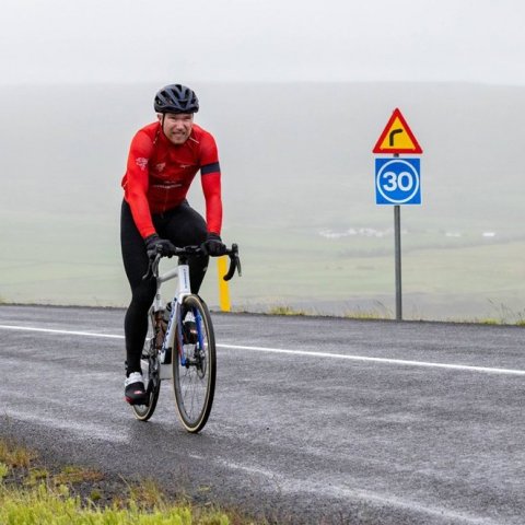 Íslandsmót í götuhjólreiðum við Mývatn - Ljósmynd: Ármann Hinrik