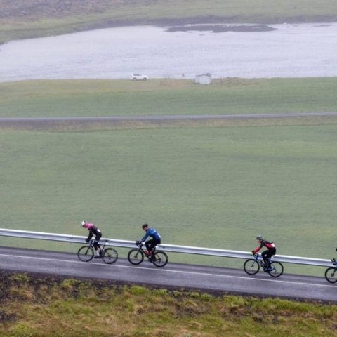 Íslandsmót í götuhjólreiðum við Mývatn - Ljósmynd: Ármann Hinrik