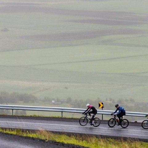 Íslandsmót í götuhjólreiðum við Mývatn - Ljósmynd: Ármann Hinrik