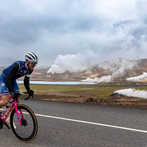 Íslandsmót í götuhjólreiðum við Mývatn - Ljósmynd: Ármann Hinrik