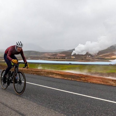 Íslandsmót í götuhjólreiðum við Mývatn - Ljósmynd: Ármann Hinrik