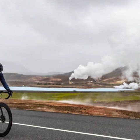 Íslandsmót í götuhjólreiðum við Mývatn - Ljósmynd: Ármann Hinrik