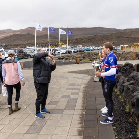 Íslandsmót í götuhjólreiðum við Mývatn - Ljósmynd: Ármann Hinrik