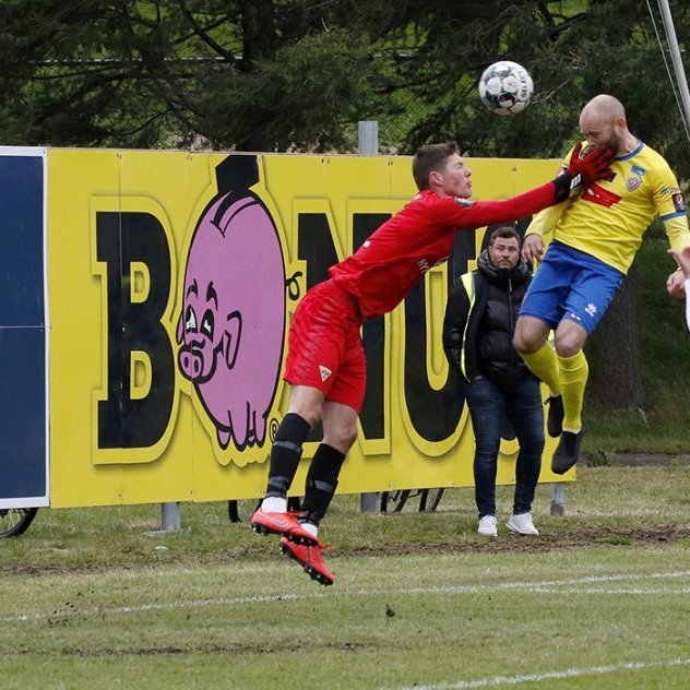 KA - Grótta 1:0 í 7. umferð Pepsi Max deildarinnar, 18. júlí 2020. Steinþór Freyr Þorsteinsson skorar með skalla og tryggir KA sigur í blálokin. Ljósmynd: Skapti Hallgrímsson