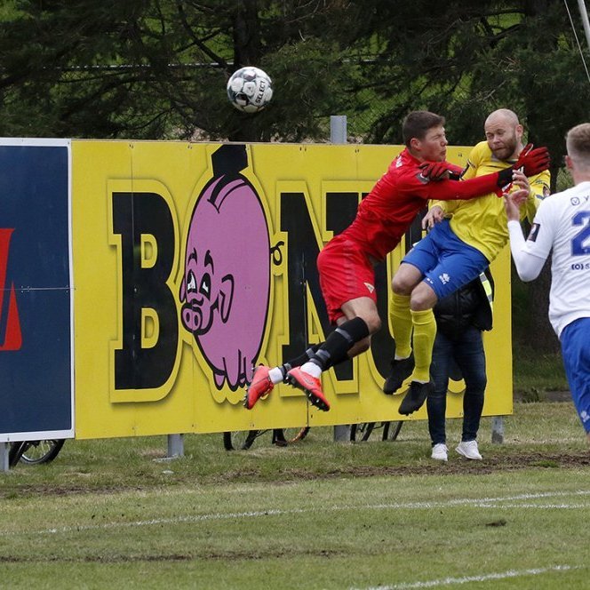 KA - Grótta 1:0 í 7. umferð Pepsi Max deildarinnar, 18. júlí 2020. Steinþór Freyr Þorsteinsson skorar með skalla og tryggir KA sigur í blálokin. Ljósmynd: Skapti Hallgrímsson