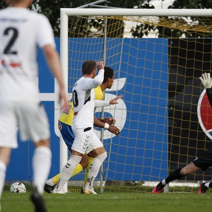 KA - ÍBV 1:3, 16-liða úrslit Mjólkurbikarkeppninnar, 20. júlí 2020. Víðir Þorvarðarson (11) kemur gestunum í 2:1 í framlengingu. Ljósmynd: Skapti Hallgrímsson