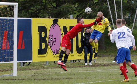 KA - Grótta 1:0 í 7. umferð Pepsi Max deildarinnar, 18. júlí 2020. Steinþór Freyr Þorsteinsson skorar með skalla og tryggir KA sigur í blálokin. Ljósmynd: Skapti Hallgrímsson