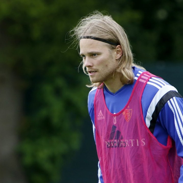 Basel 19. maí 2016 - Birkir á æfingu hjá svissneska félaginu FC Basel, sem hann lék  með 2015 til 2017. © Skapti Hallgrímsson