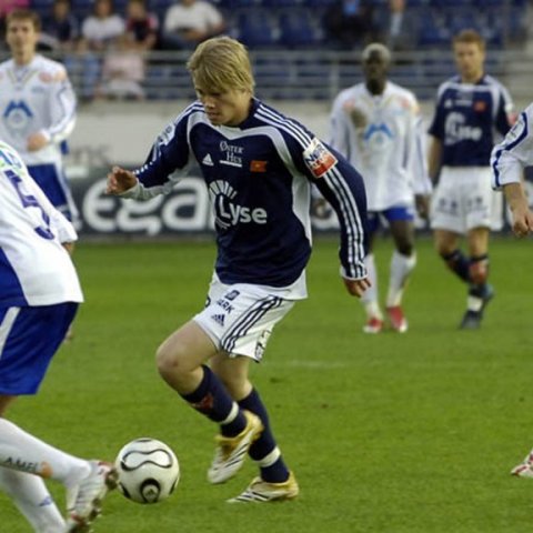 Stavanger 2005 - Birkir nýkominn inn í lið Víkings í Stavangri, 17 ára að aldri. Mynd: vikingfotball.no