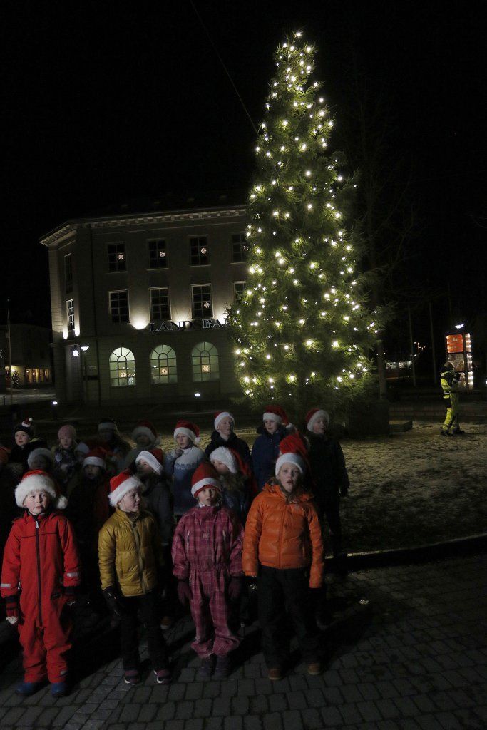 Yngri barnakór Akureyrarkirkju söng nokkur lög við athöfnina.