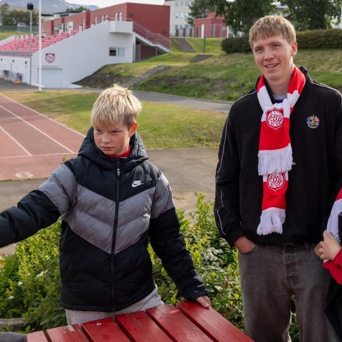 Besta deildin, KA-Þór 0:0, fyrsti leikur á nýjum gervigrasvelli KA. Mynd: Ármann Hinrik