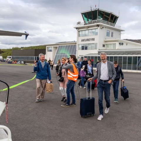 Lagt af stað út í heim! Ljósmynd: Þórhallur Jónsson