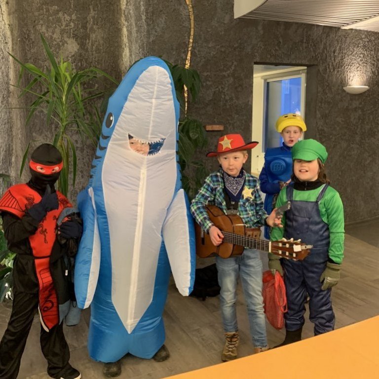 Öskudagurinn 2023. Mynd af Facebook síðu Norðurorku.