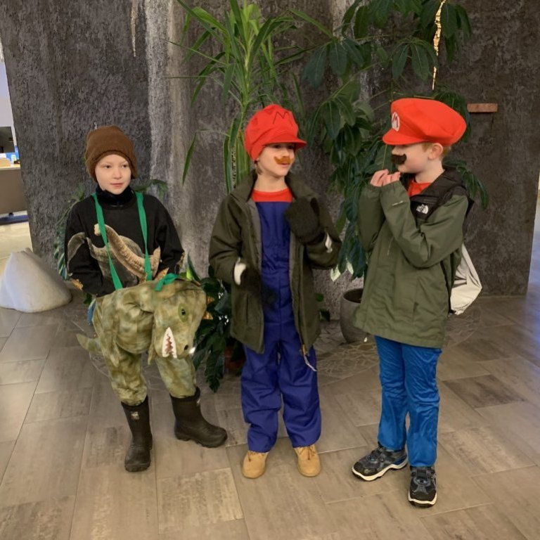 Öskudagurinn 2023. Mynd af Facebook síðu Norðurorku.