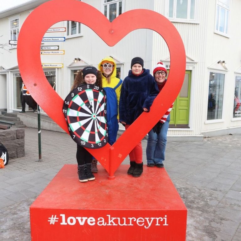Öskudagur 2026 á Akureyri. Mynd: Þorgeir Baldursson