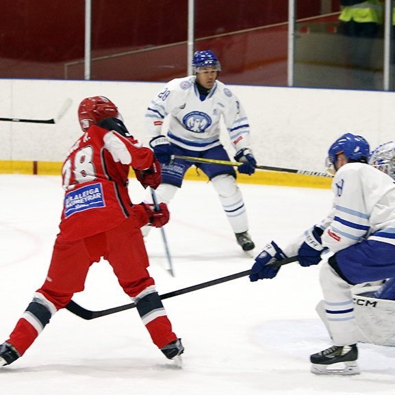 SA Víkingar Íslandsmeistarar í íshokkí 2025. Þetta er 24. Íslandsmeistaratitill Skautafélags Akureyrar í karlaflokki. Mynd: Rakel Hinriksdóttir