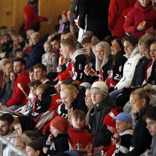 SA Víkingar Íslandsmeistarar í íshokkí 2025. Þetta er 24. Íslandsmeistaratitill Skautafélags Akureyrar í karlaflokki. Mynd: Rakel Hinriksdóttir