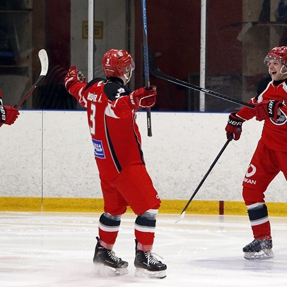 SA Víkingar Íslandsmeistarar í íshokkí 2025. Þetta er 24. Íslandsmeistaratitill Skautafélags Akureyrar í karlaflokki. Mynd: Rakel Hinriksdóttir